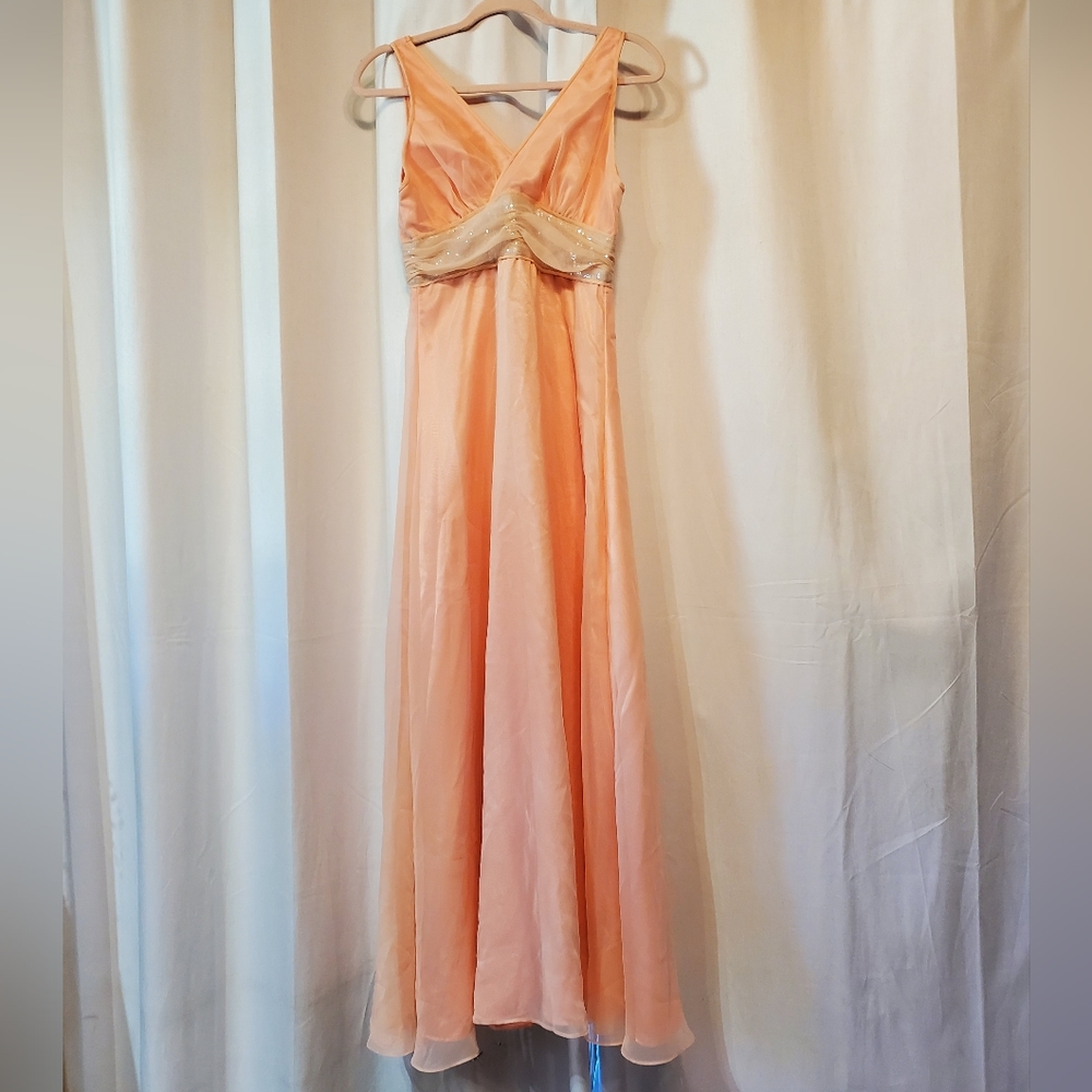 Pastel Pink Prom Dress Bridesmaid Party Wear